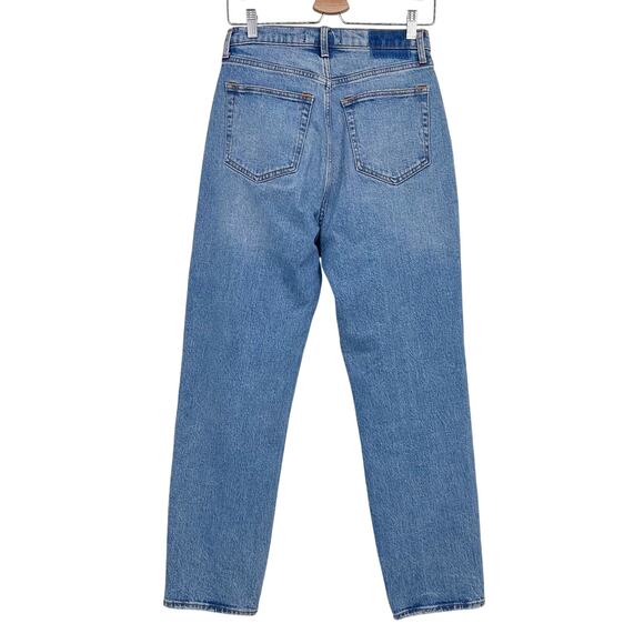 Abercrombie & Fitch Curve Love The Dad High Rise Crossover Jeans Size 26/2S - Picture 2 of 5